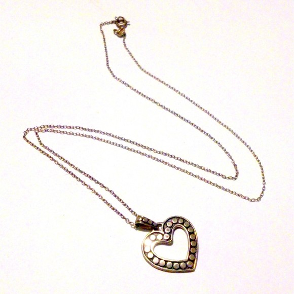 Sterling Silver Heart Pendant Necklace - Picture 1 of 4